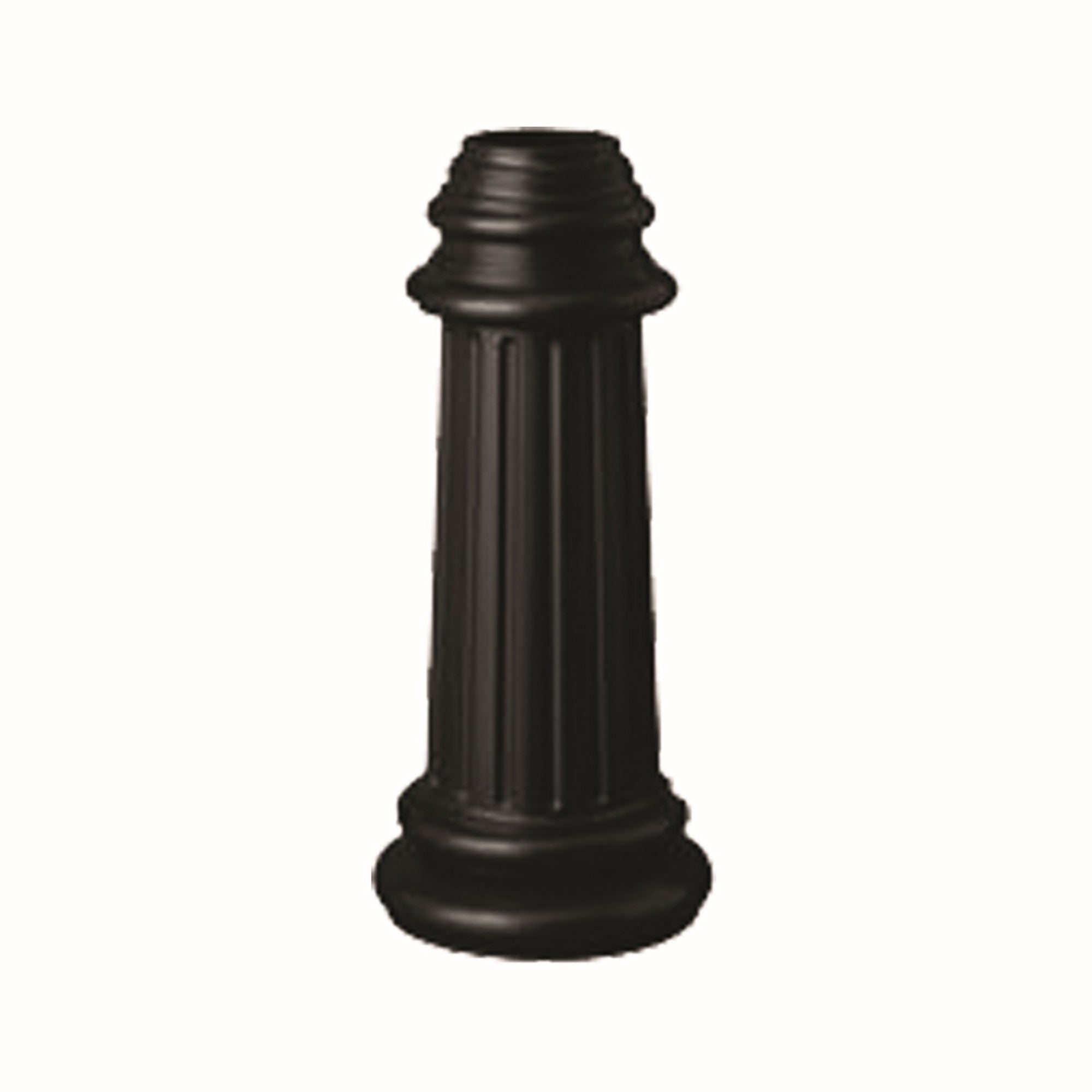 Outdoor Essentials 18 in. Aluminum Lamp Post Base Black Finish - Bees Lighting