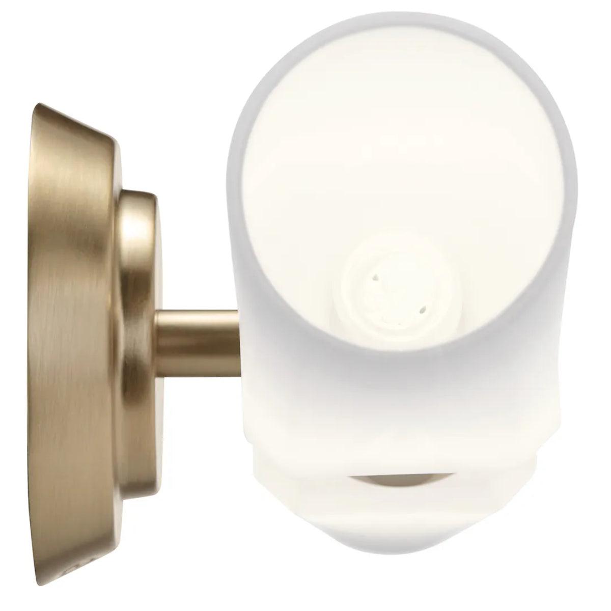 Truby 25 In 2-Lights Bathroom Vanity Light With Satin Etched Cased Opal Glass, Bronze Finish - Bees Lighting