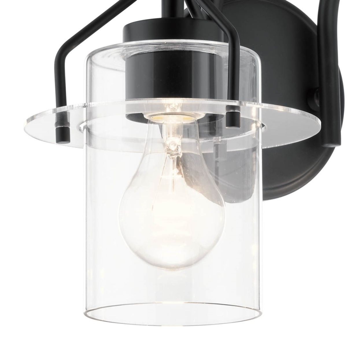 Everett 16 in. 2 Lights Vanity Light Black finish - Bees Lighting