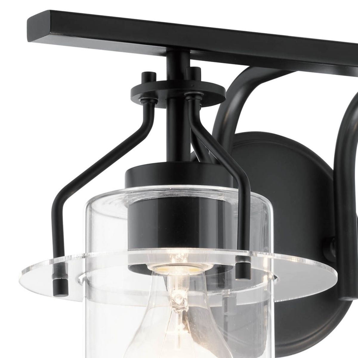 Everett 16 in. 2 Lights Vanity Light Black finish - Bees Lighting