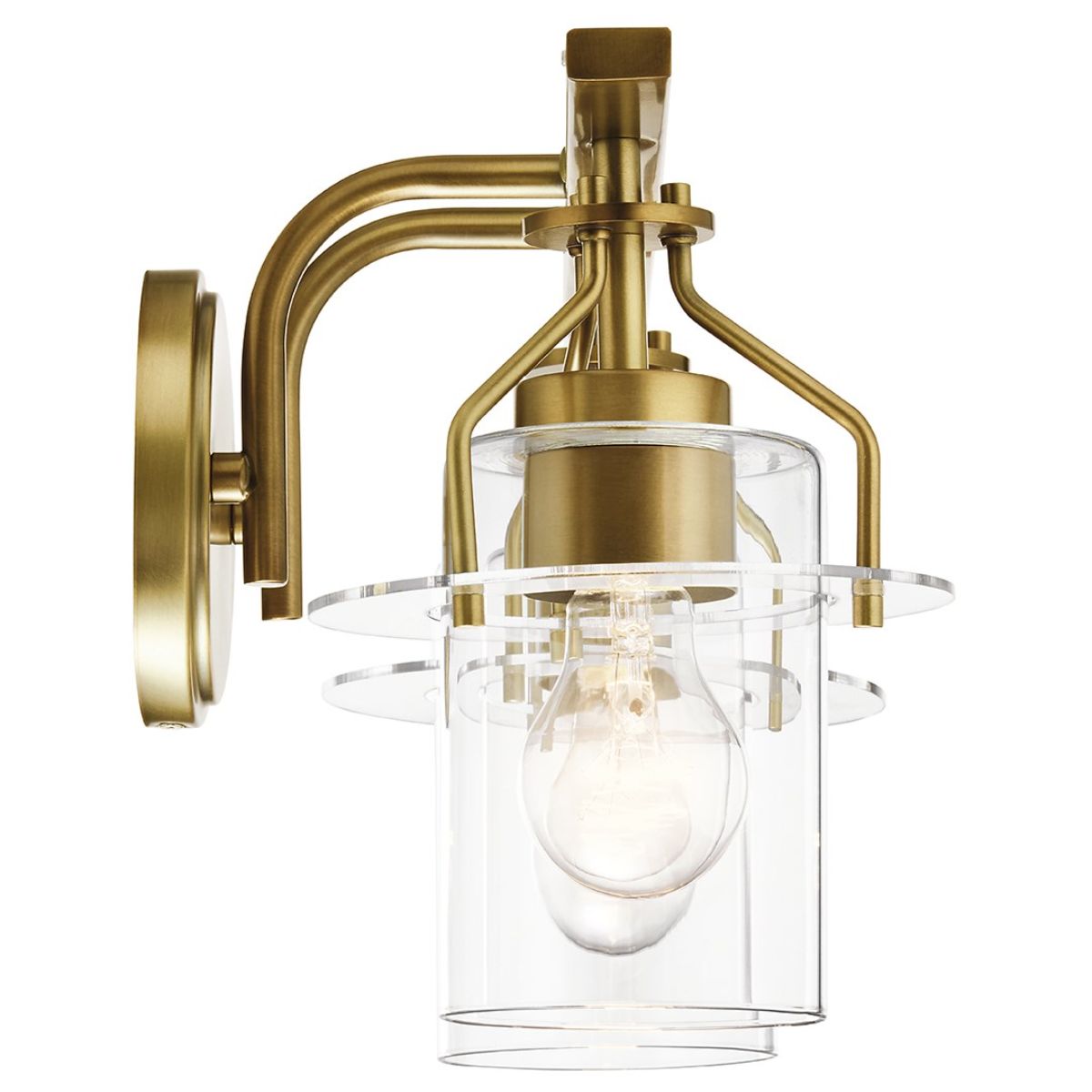 Everett 16 in. 2 Lights Vanity Light Brushed Brass finish - Bees Lighting