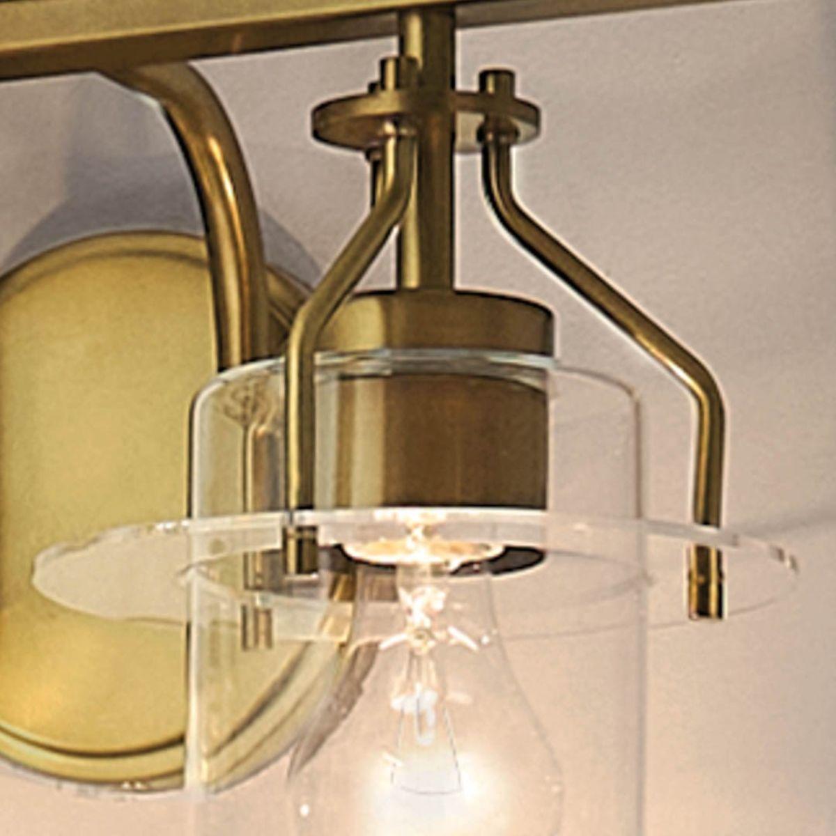 Everett 16 in. 2 Lights Vanity Light Brushed Brass finish - Bees Lighting