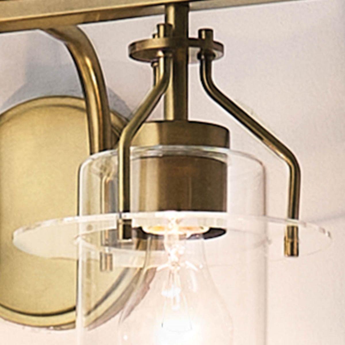 Everett 16 in. 2 Lights Vanity Light Brushed Brass finish - Bees Lighting