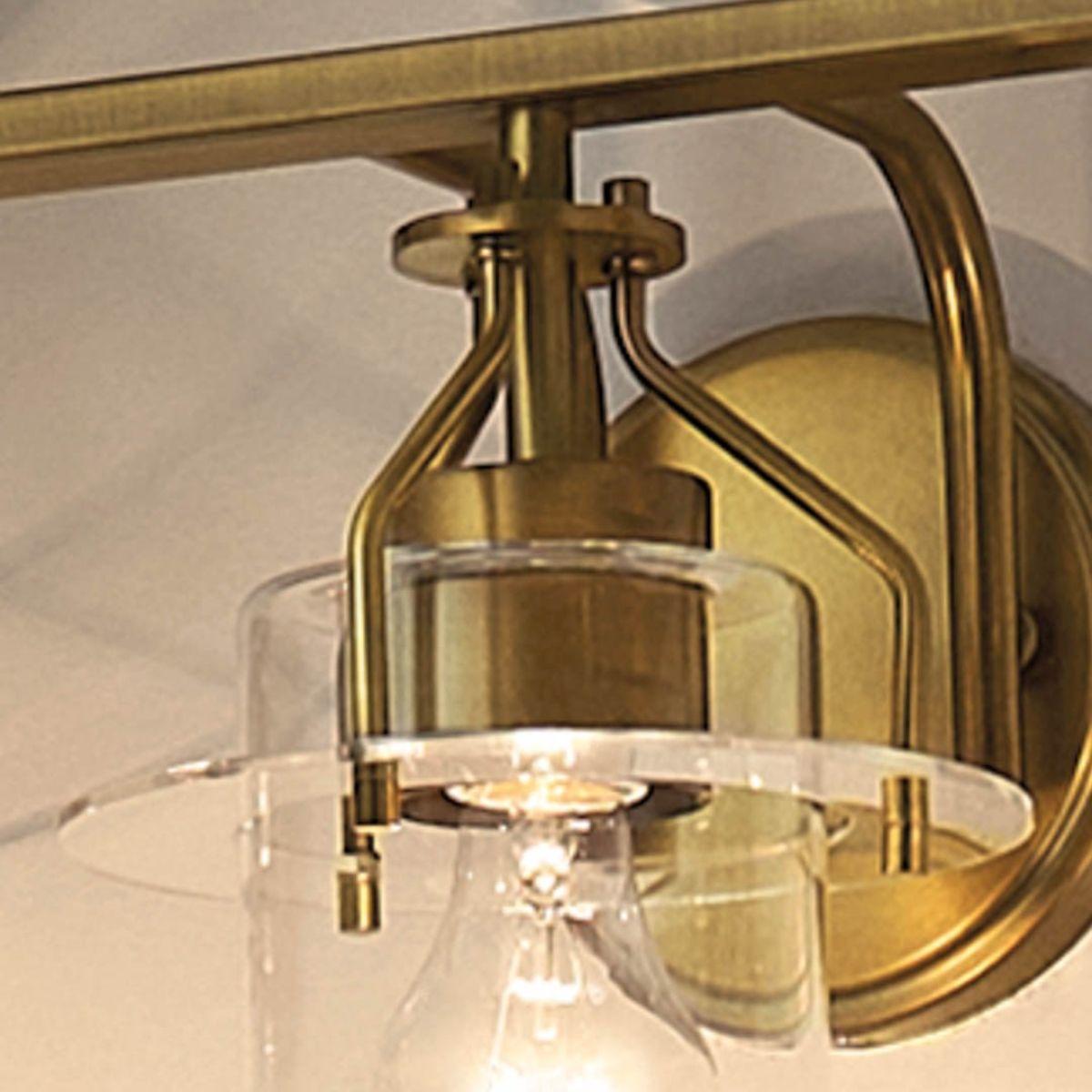 Everett 24 in. 3 Lights Vanity Light Brushed Brass finish - Bees Lighting