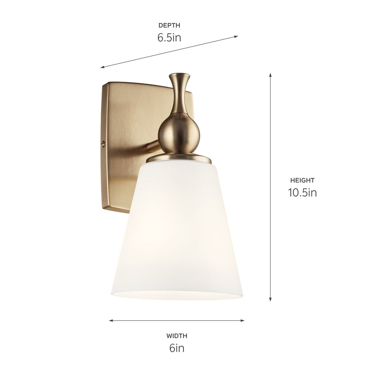 Cosabella 11 in. Armed Sconce Bronze finish - Bees Lighting