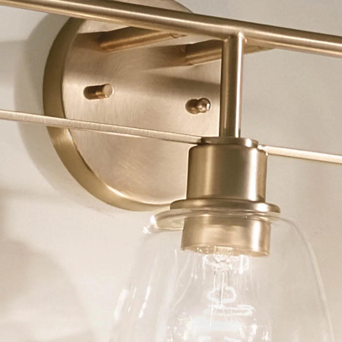 Meller 24 In 3-Lights Bathroom Vanity Light, Bronze Finish - Bees Lighting
