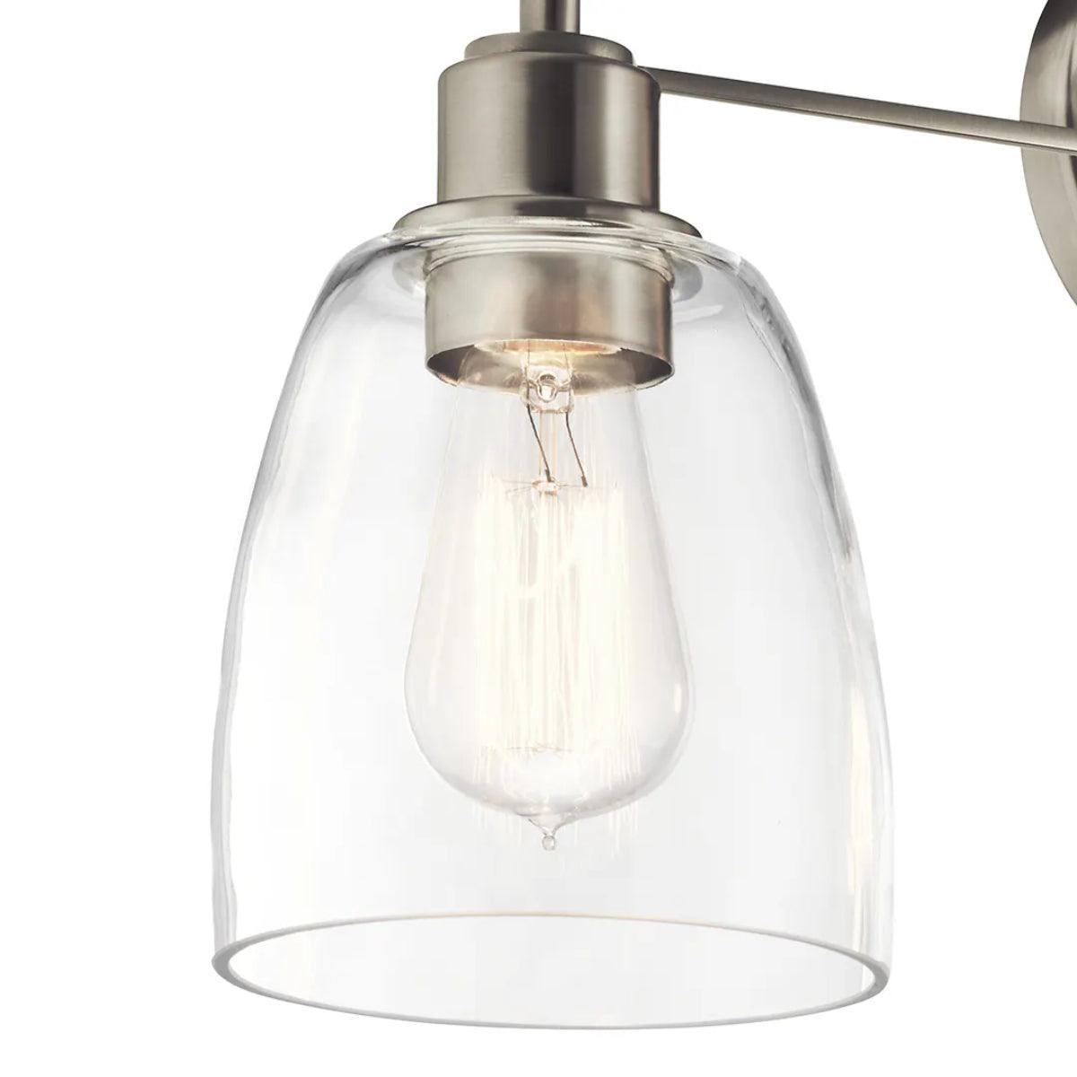 Meller 24 In 3-Lights Bathroom Vanity Light, Brushed Nickel Finish - Bees Lighting