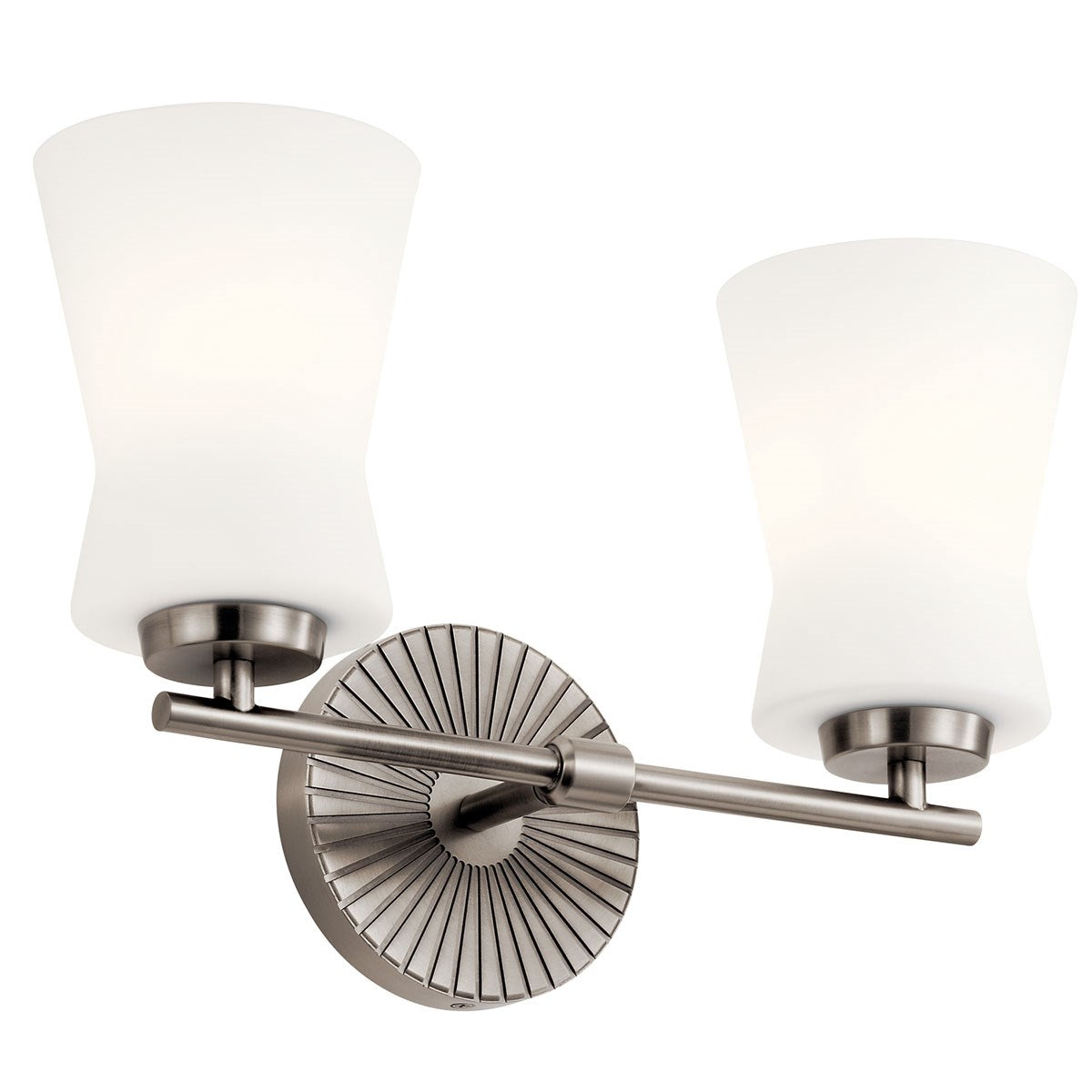 Brianne 15 in. 2 Lights Vanity Light Gray Finish - Bees Lighting