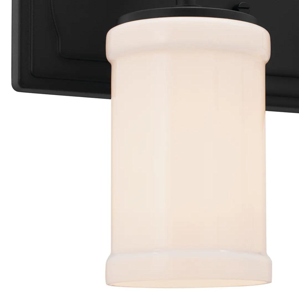 Vetivene 15 In 2-Lights Bathroom Vanity Light, Textured Black Finish - Bees Lighting