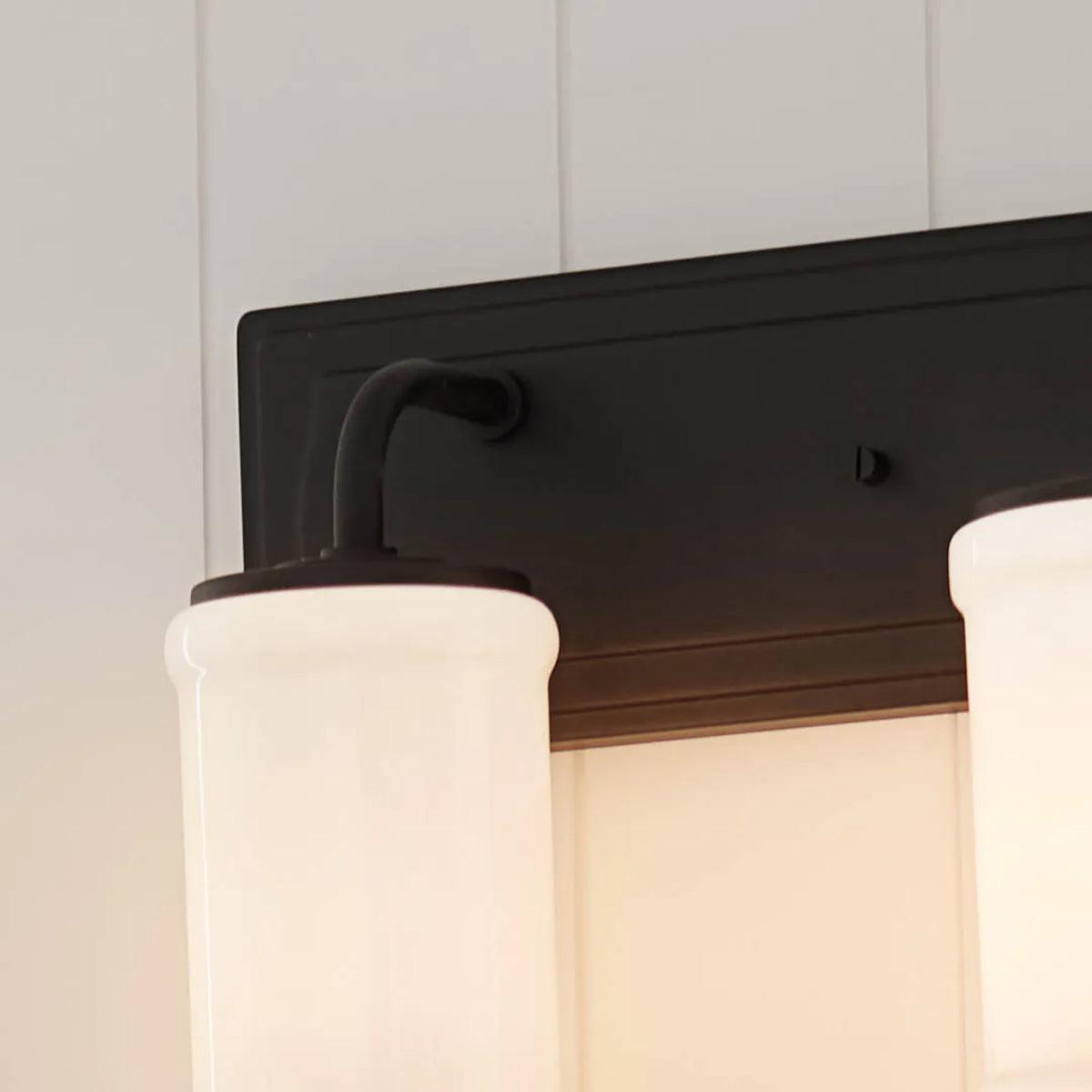 Vetivene 24 In 3-Lights Bathroom Vanity Light, Textured Black Finish - Bees Lighting