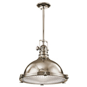 Hatteras Bay Pendant Light with Clear Fresnel Glass - Bees Lighting