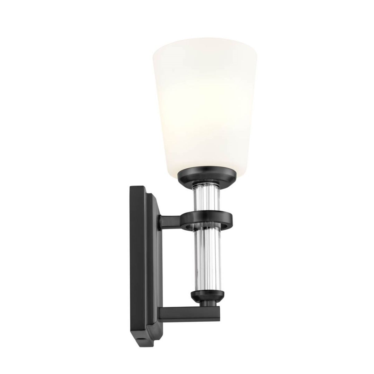 Rosalind 13 in. Armed Sconce Black finish - Bees Lighting