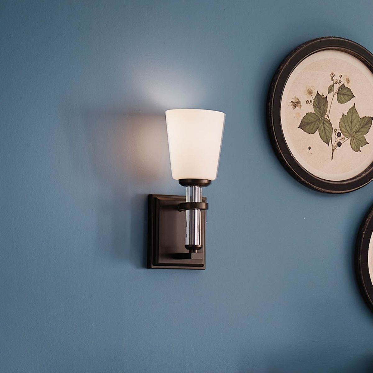 Rosalind 13 in. Armed Sconce Black finish - Bees Lighting
