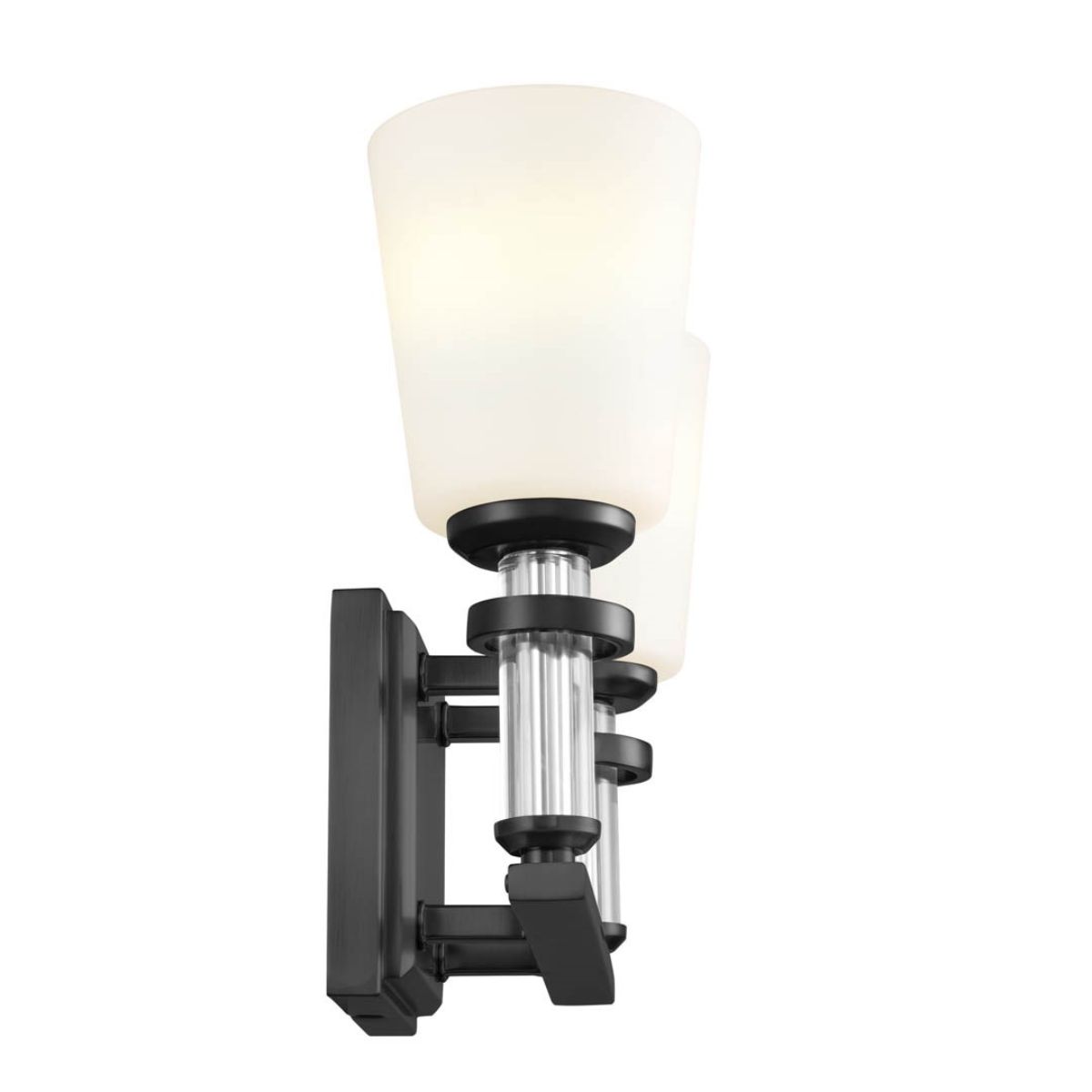 Rosalind 14 in. 2 Lights Vanity Light Black finish - Bees Lighting