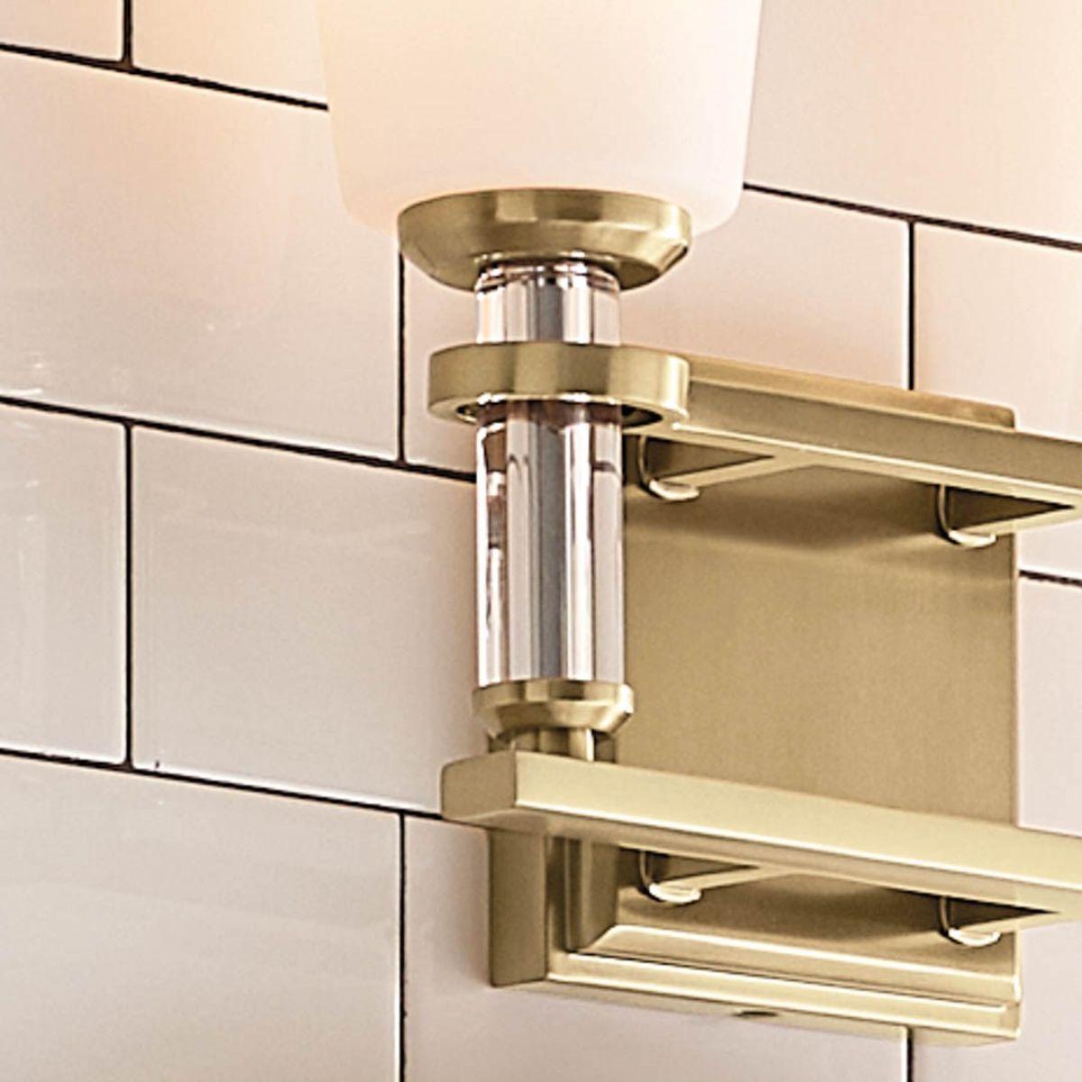 Rosalind 14 in. 2 Lights Vanity Light Brushed Brass finish - Bees Lighting