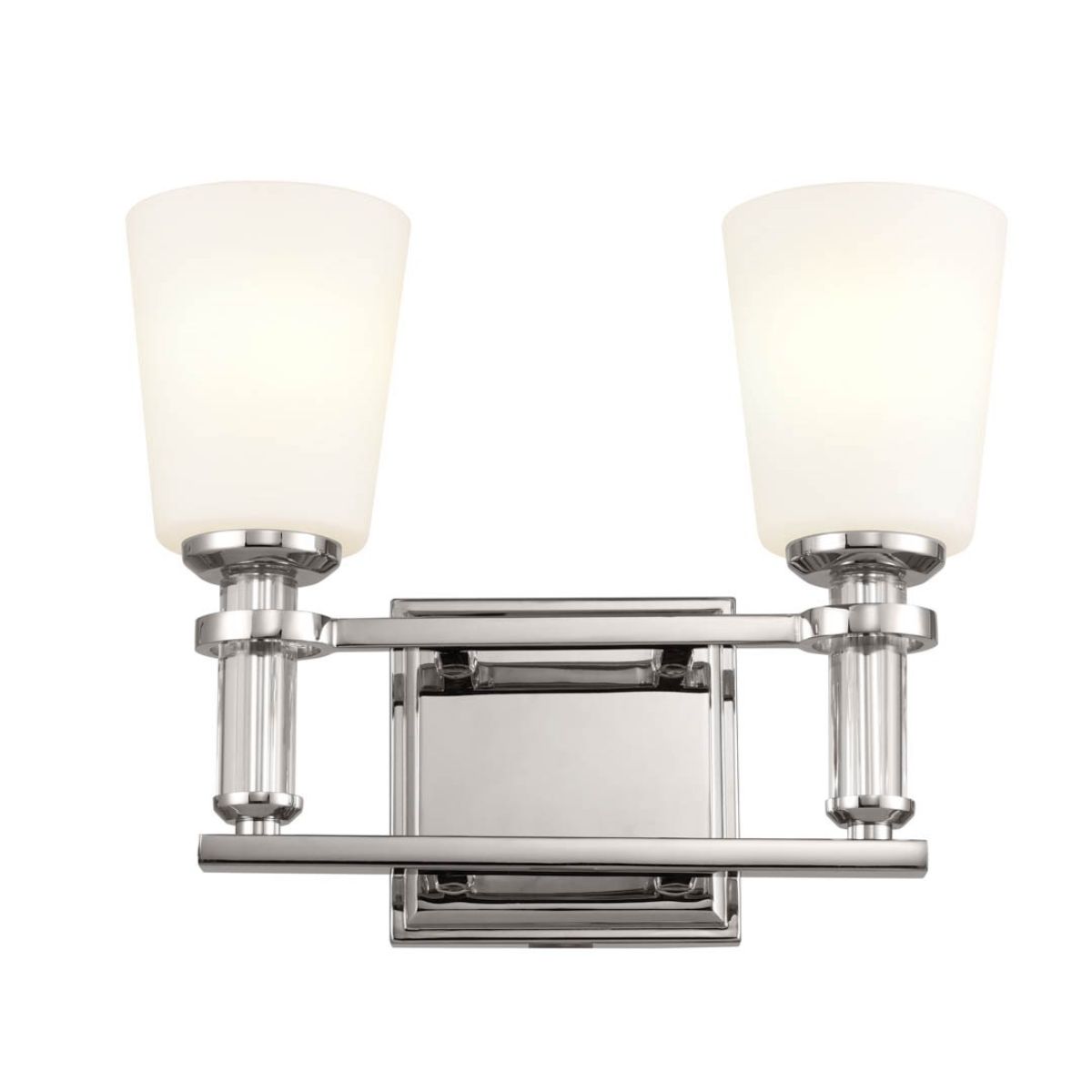 Rosalind 14 in. 2 Lights Vanity Light Polished Nickel finish - Bees Lighting
