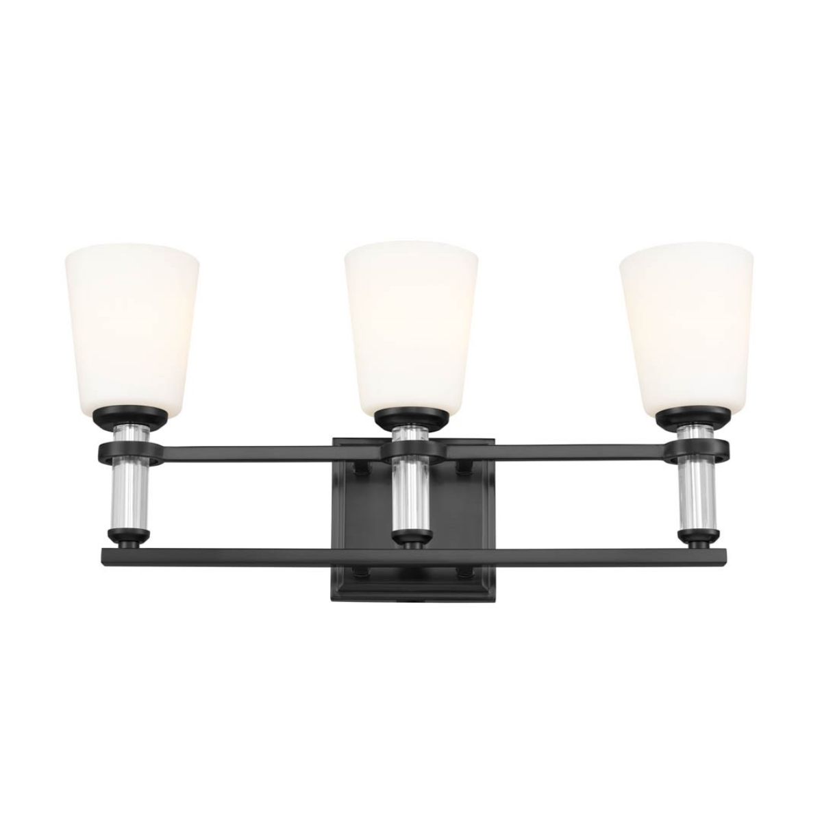 Rosalind 24 in. 3 Lights Vanity Light Black finish - Bees Lighting