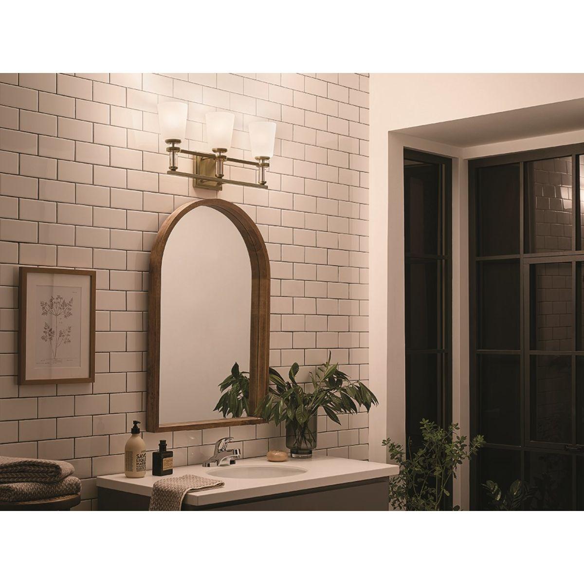 Rosalind 24 in. 3 Lights Vanity Light Brushed Brass finish - Bees Lighting
