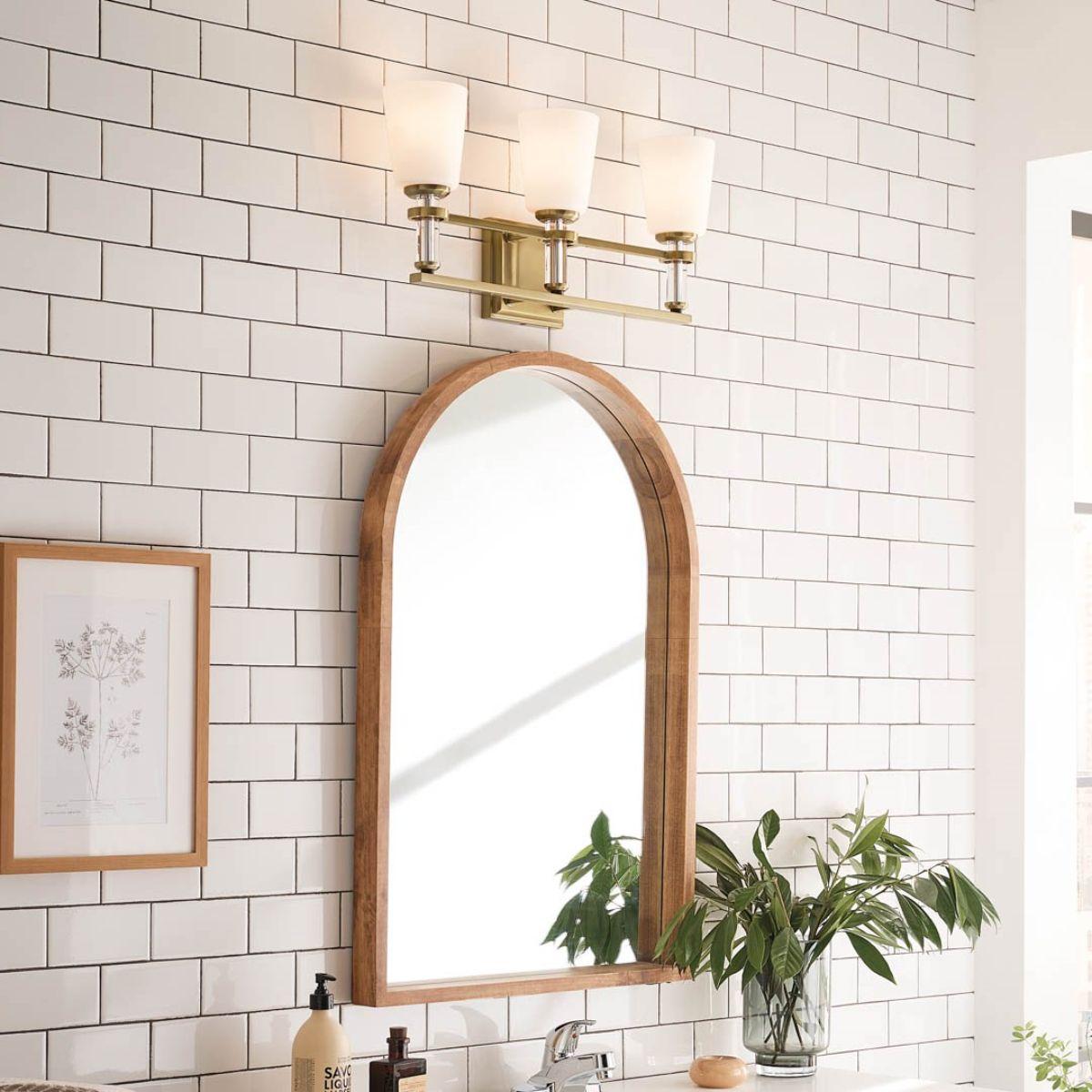 Rosalind 24 in. 3 Lights Vanity Light Brushed Brass finish - Bees Lighting