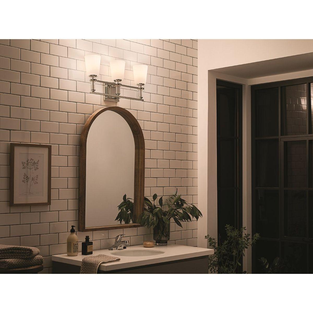 Rosalind 24 in. 3 Lights Vanity Light Polished Nickel finish - Bees Lighting