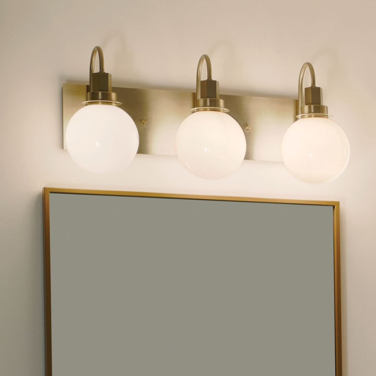 Hex 23 in. 3 Lights Vanity Light Champagne Bronze Finish - Bees Lighting
