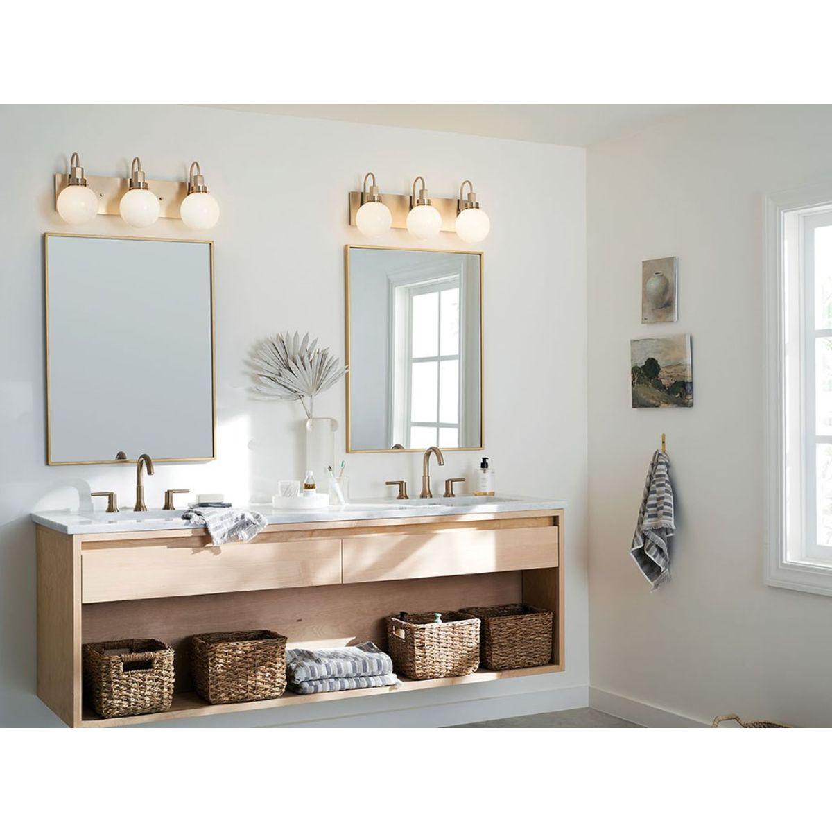 Hex 23 in. 3 Lights Vanity Light Champagne Bronze Finish - Bees Lighting