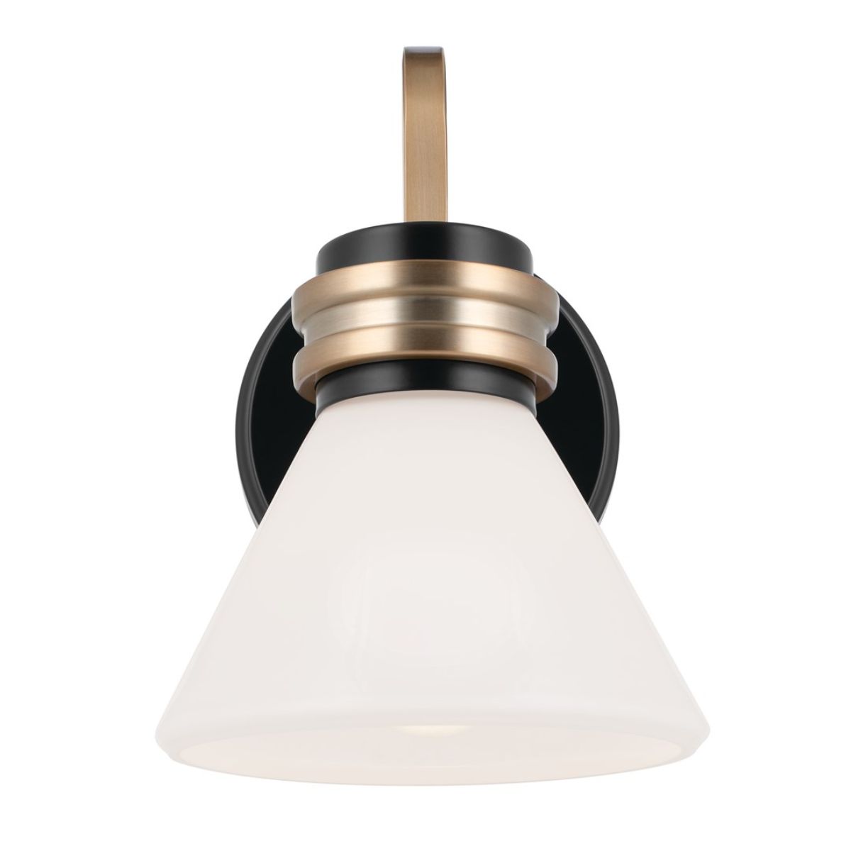 Farum 10 in. Armed Sconce Black Finish - Bees Lighting