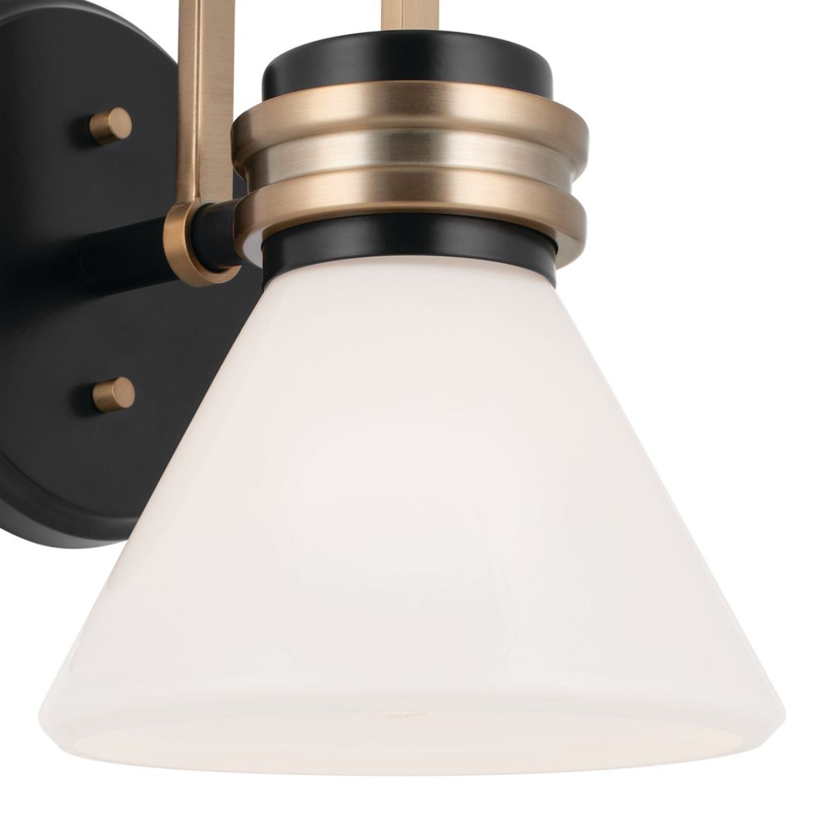 Farum 10 in. Armed Sconce Black Finish - Bees Lighting
