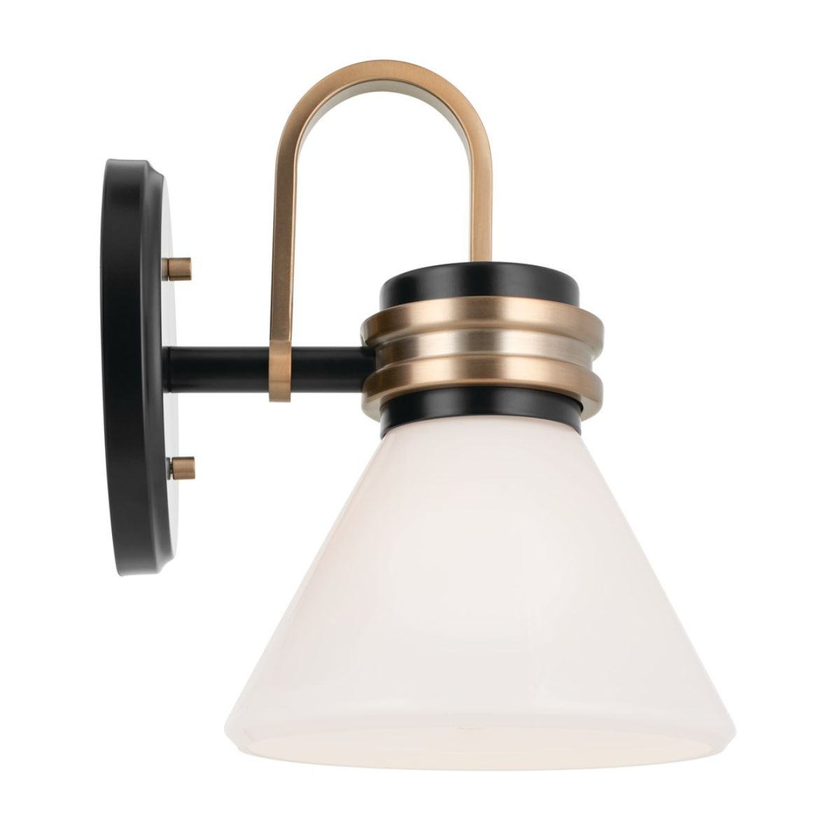 Farum 10 in. Armed Sconce Black Finish - Bees Lighting