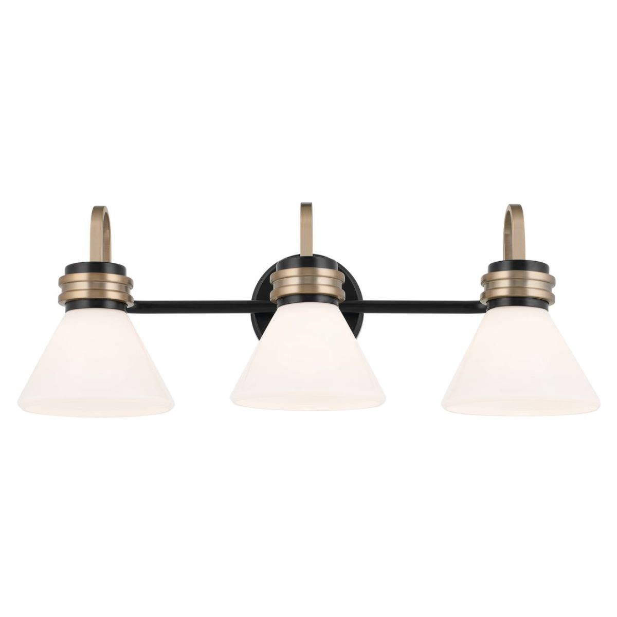 Farum 26 in. 3 Lights Vanity Light Black Finish - Bees Lighting