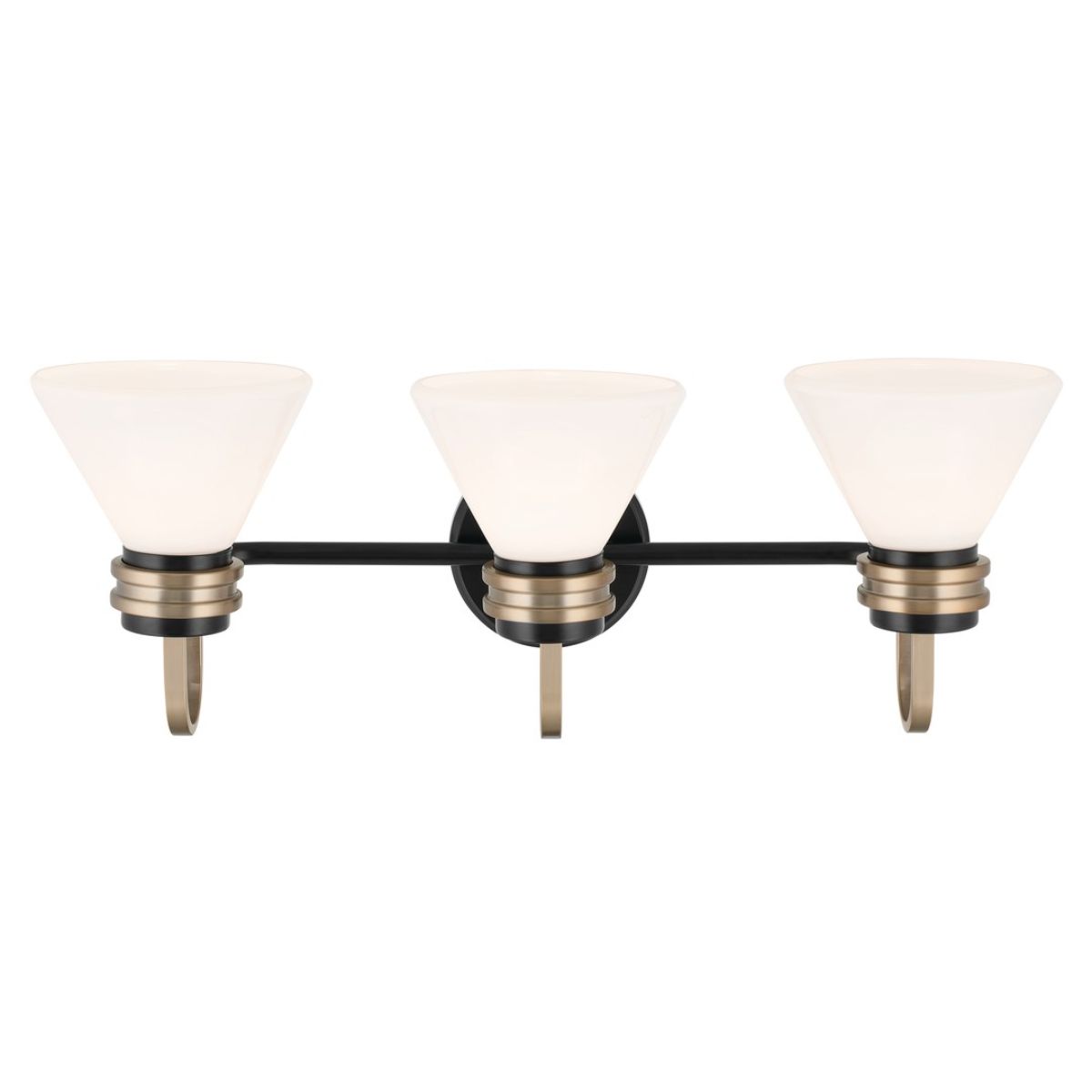 Farum 26 in. 3 Lights Vanity Light Black Finish - Bees Lighting