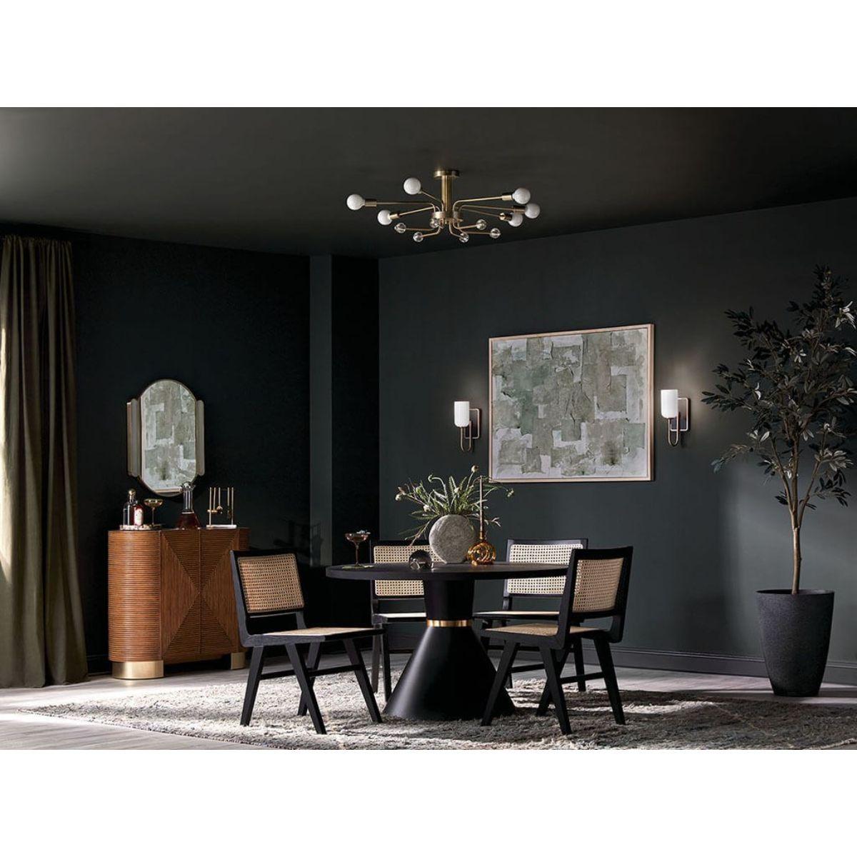 Solia 14 in. Armed Sconce Champagne Bronze Finish - Bees Lighting