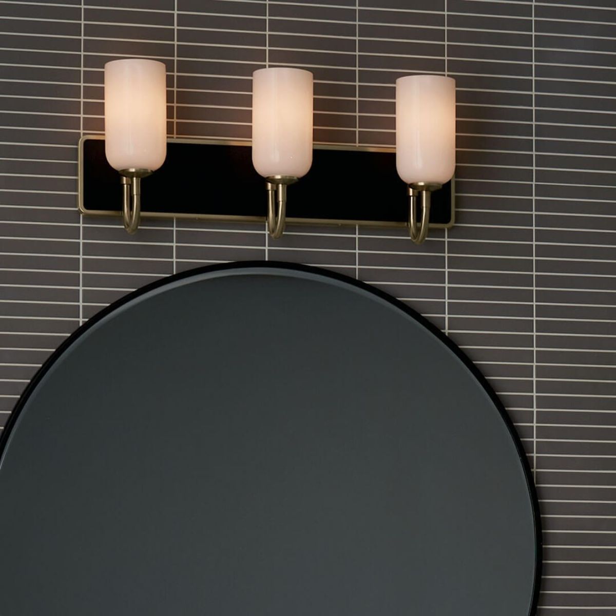 Solia 24 in. 3 Lights Vanity Light Champagne Bronze Finish - Bees Lighting