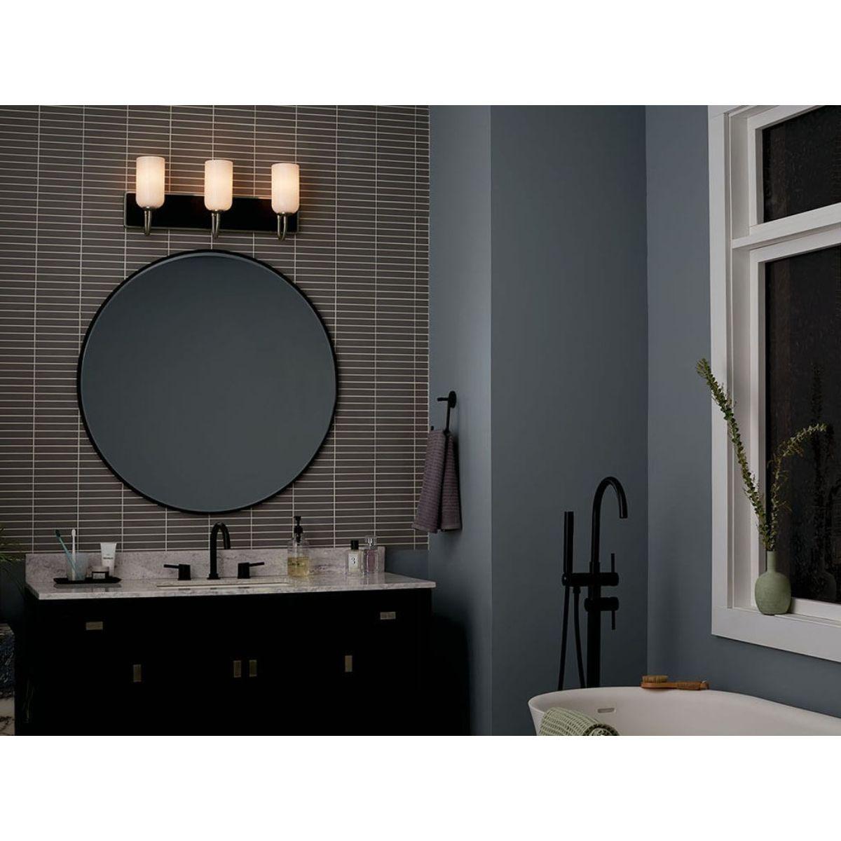 Solia 24 in. 3 Lights Vanity Light Brushed Nickel Finish - Bees Lighting