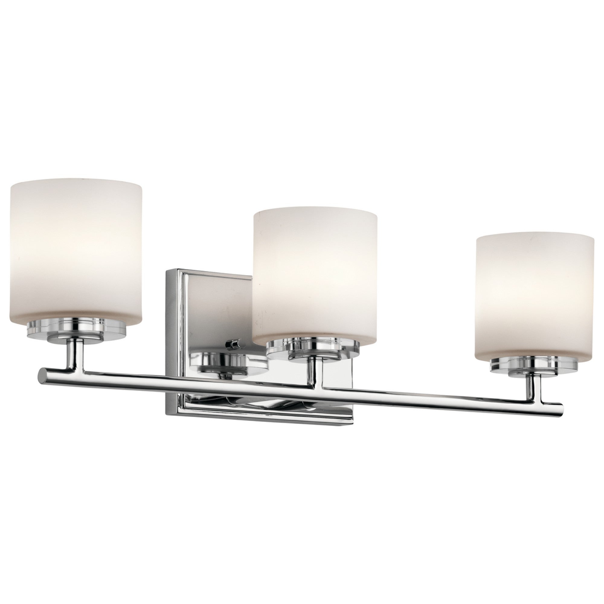 O Hara 22" 3-Light Bath Vanity Light, Chrome Finish - Bees Lighting