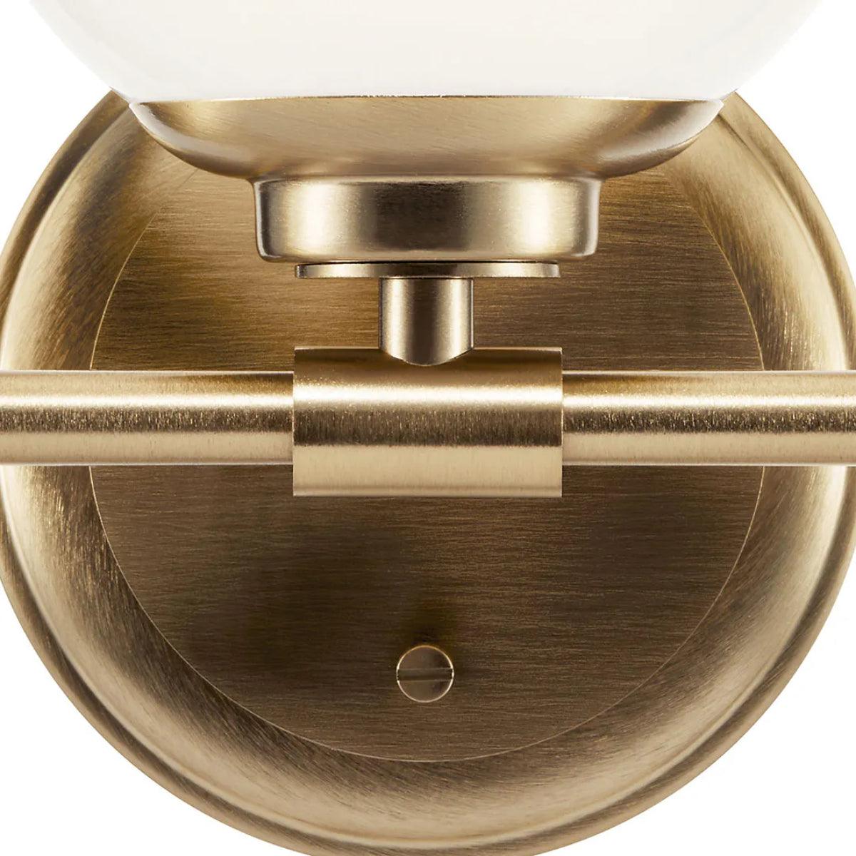 Benno 25 In 3-Lights Bathroom Vanity Light With Opal Glass, Bronze Finish - Bees Lighting