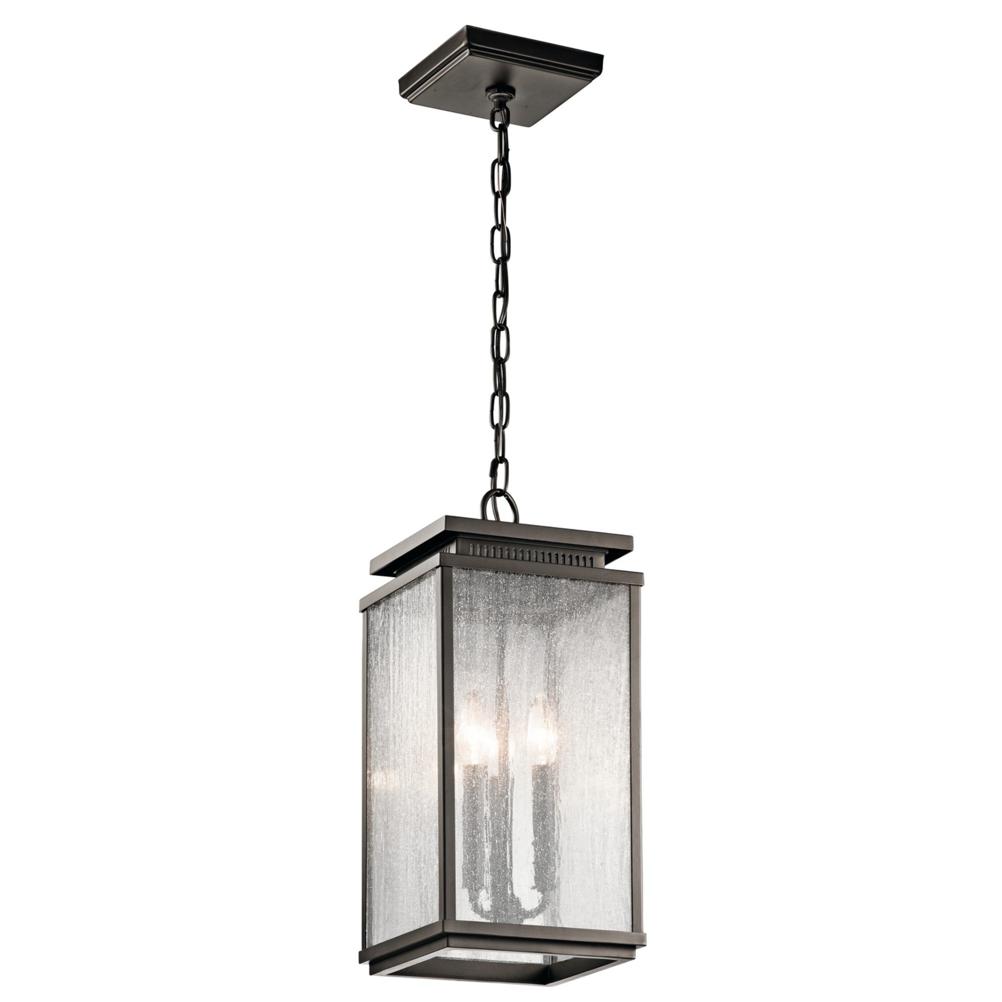Manningham 19" 3-Light Outdoor Pendant, Olde Bronze Finish - Bees Lighting