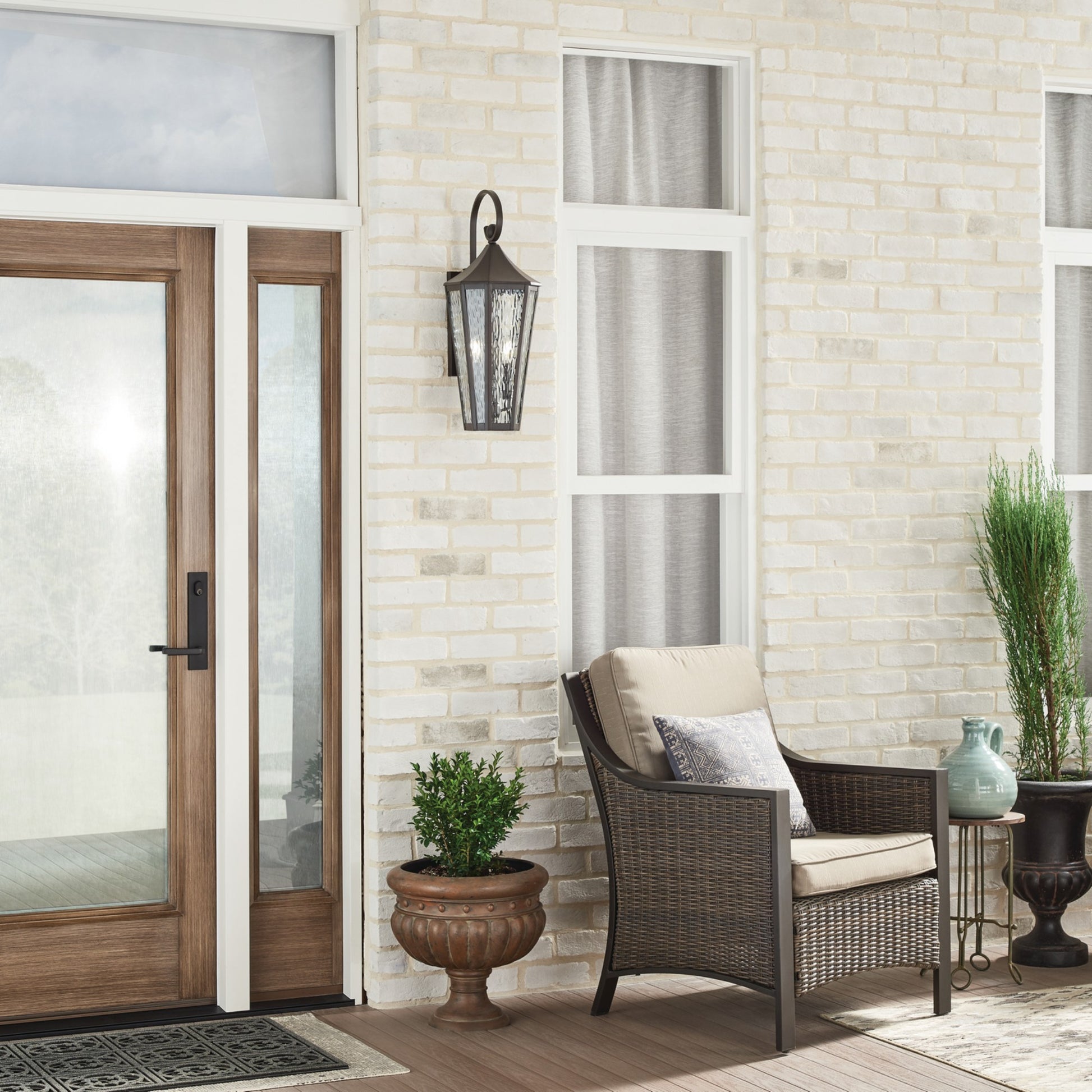 Rochdale 25" 2-Light Outdoor Wall Light, Olde Bronze Finish - Bees Lighting