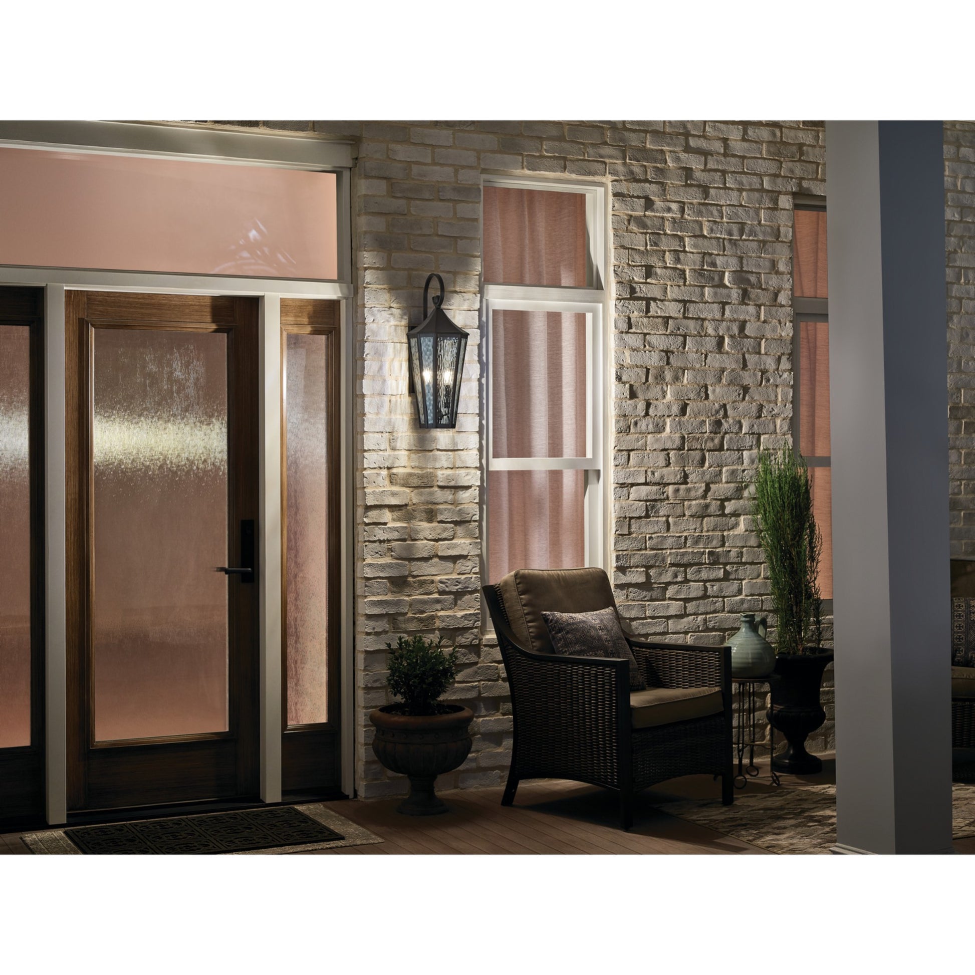 Rochdale 25" 2-Light Outdoor Wall Light, Olde Bronze Finish - Bees Lighting