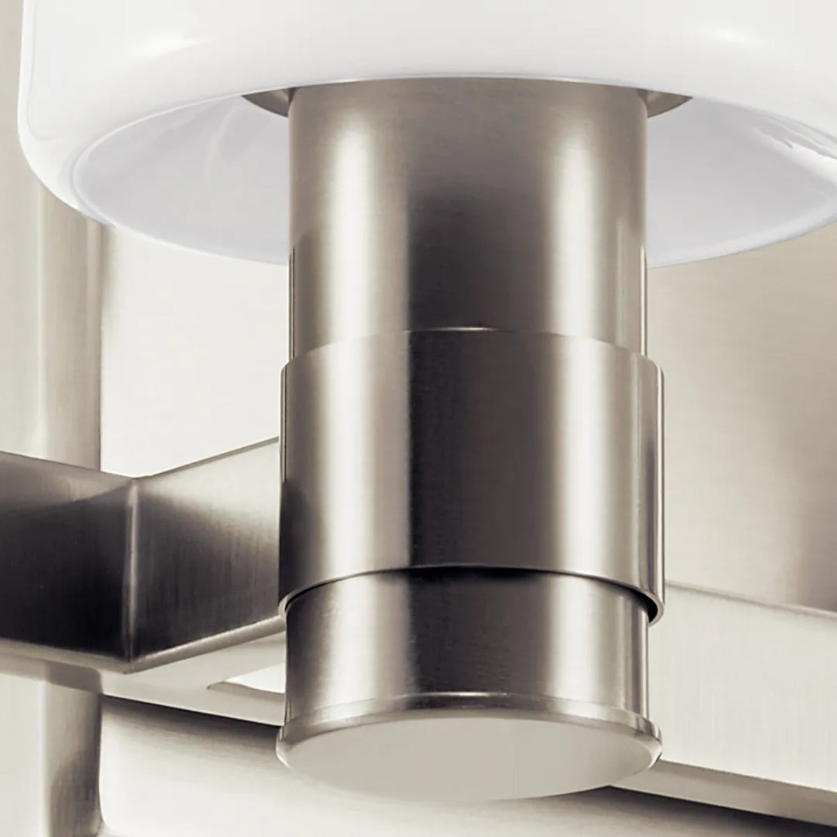 Adani 30 In 4-Lights Bathroom Vanity Light With Opal Glass, Brushed Finish - Bees Lighting