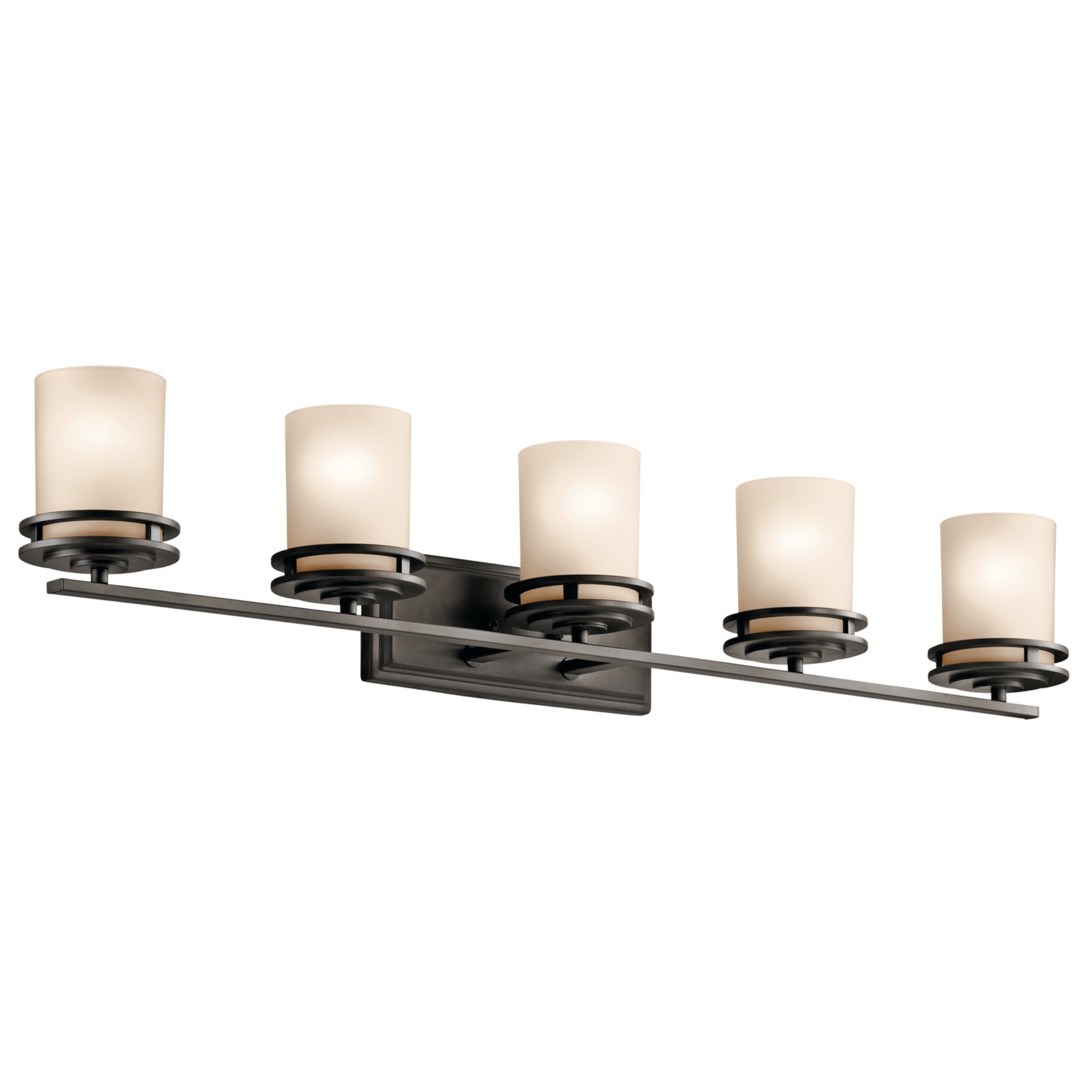 Hendrik 43" 5-Light Bath Vanity Light, Olde Bronze Finish - Bees Lighting