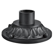 10 In. Aluminum Pier Mount Base Textured Black finish - Bees Lighting