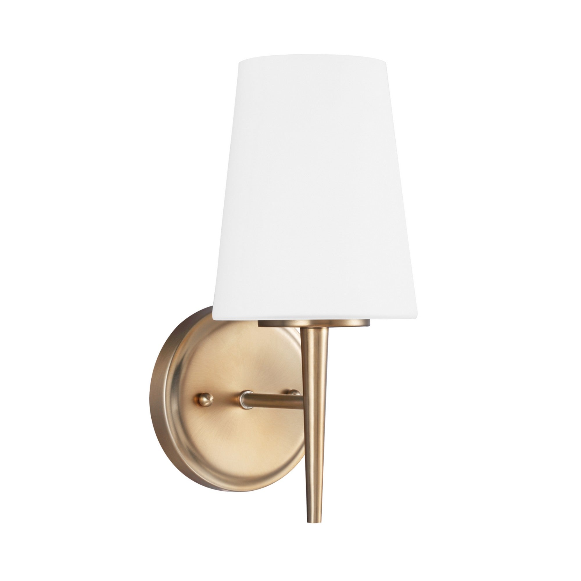 Driscoll 12" Bath Sconce, Satin Brass Finish - Bees Lighting