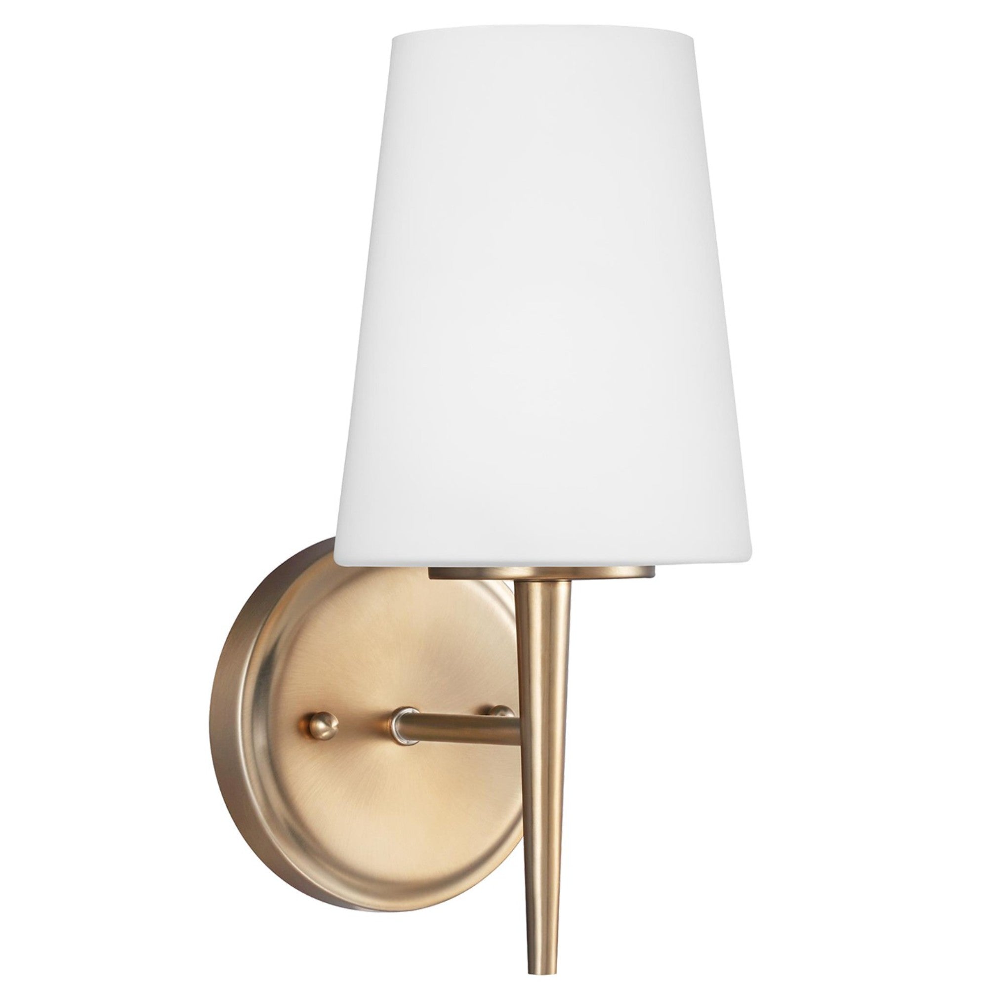 Driscoll 12" Bath Sconce, Satin Brass Finish - Bees Lighting