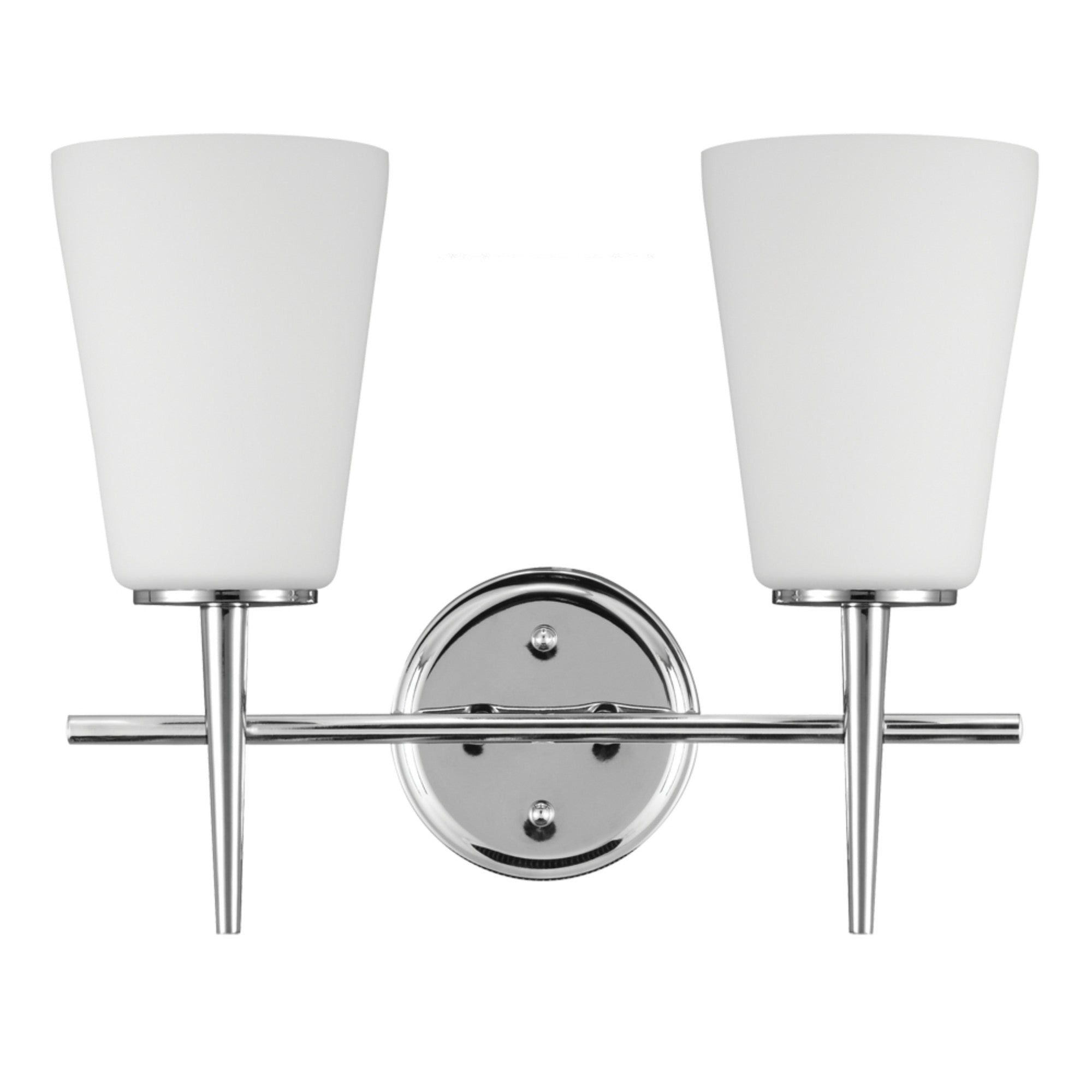 Driscoll 16" 2-Light Bathroom Vanity, Chrome Finish