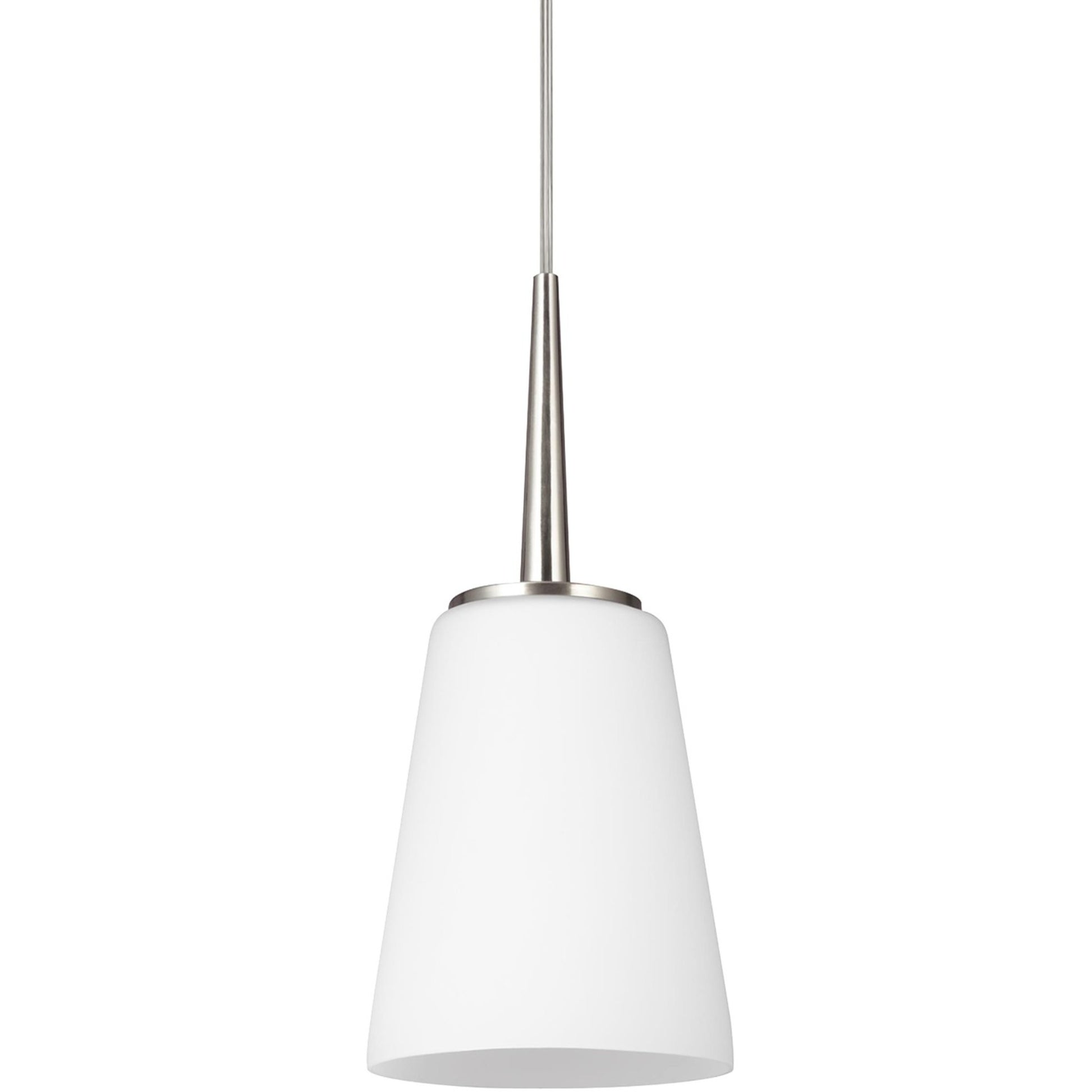 Driscoll 5" Mini Pendant, Brushed Nickel Finish - Bees Lighting