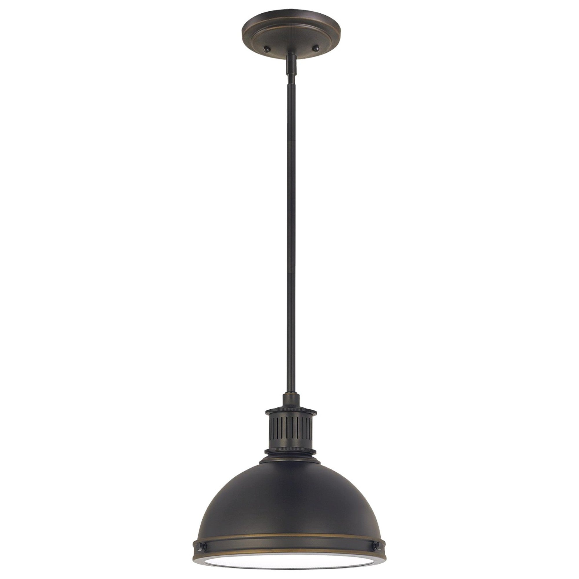 Pratt Street Metal 10" 1-Light Pendant, Autumn Bronze Finish - Bees Lighting