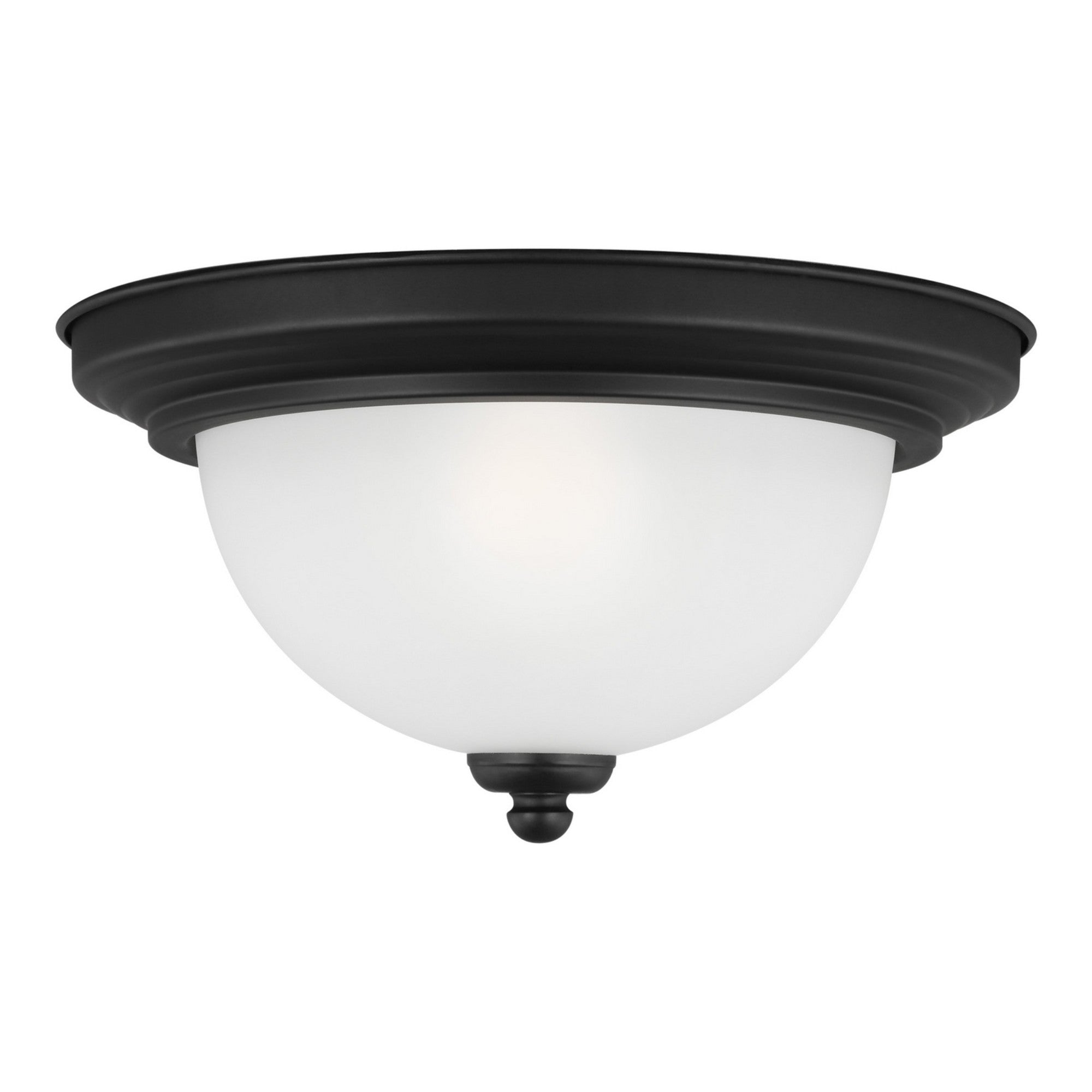 Geary 11" Flush Mount, Midnight Black Finish - Bees Lighting