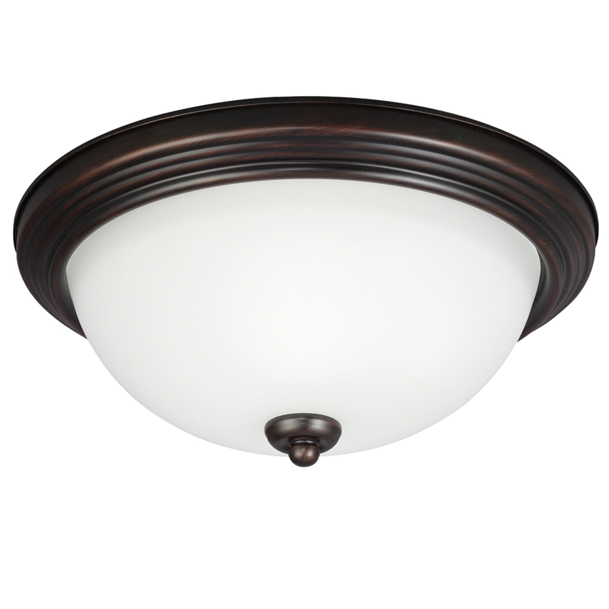 Geary 11" Flush Mount, Bronze Finish - Bees Lighting