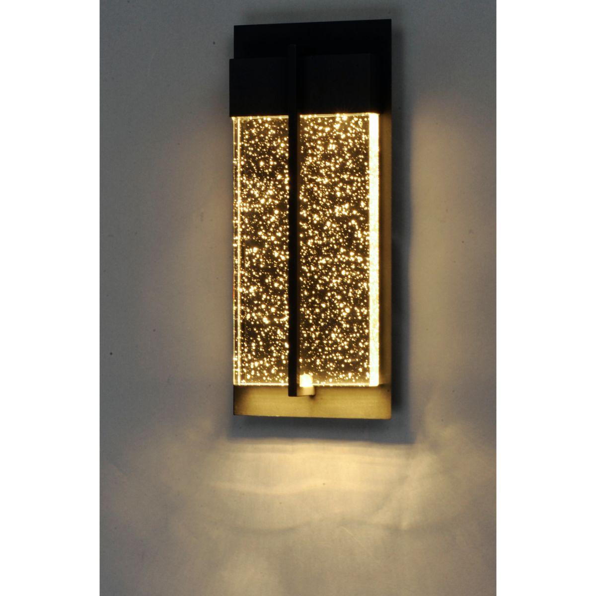 Cascade 14 in. LED Outdoor Wall Sconce 600 Lumens 3000K Black Finish - Bees Lighting